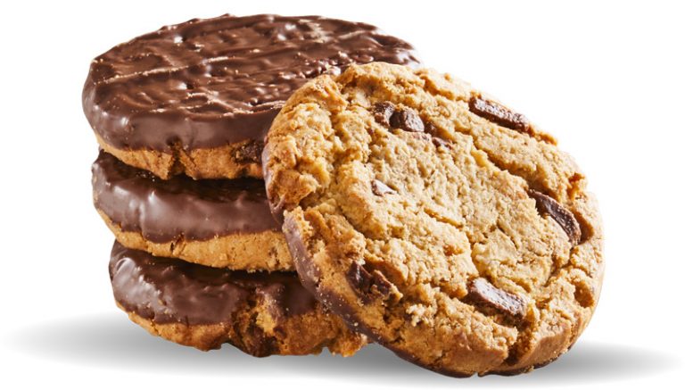 Chocolate covered cookies by the American Cookie Company